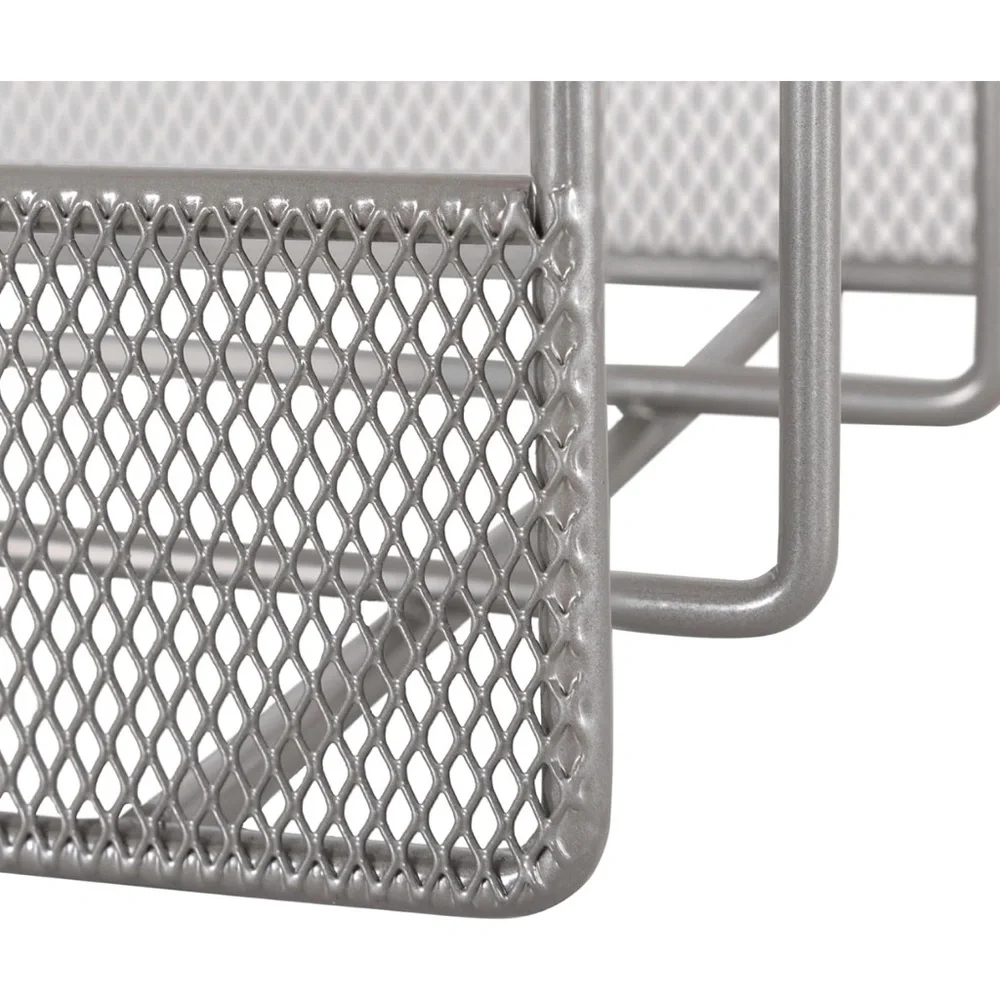 Small metal steel 3 slot rack wire shelf organizer. NWOT.